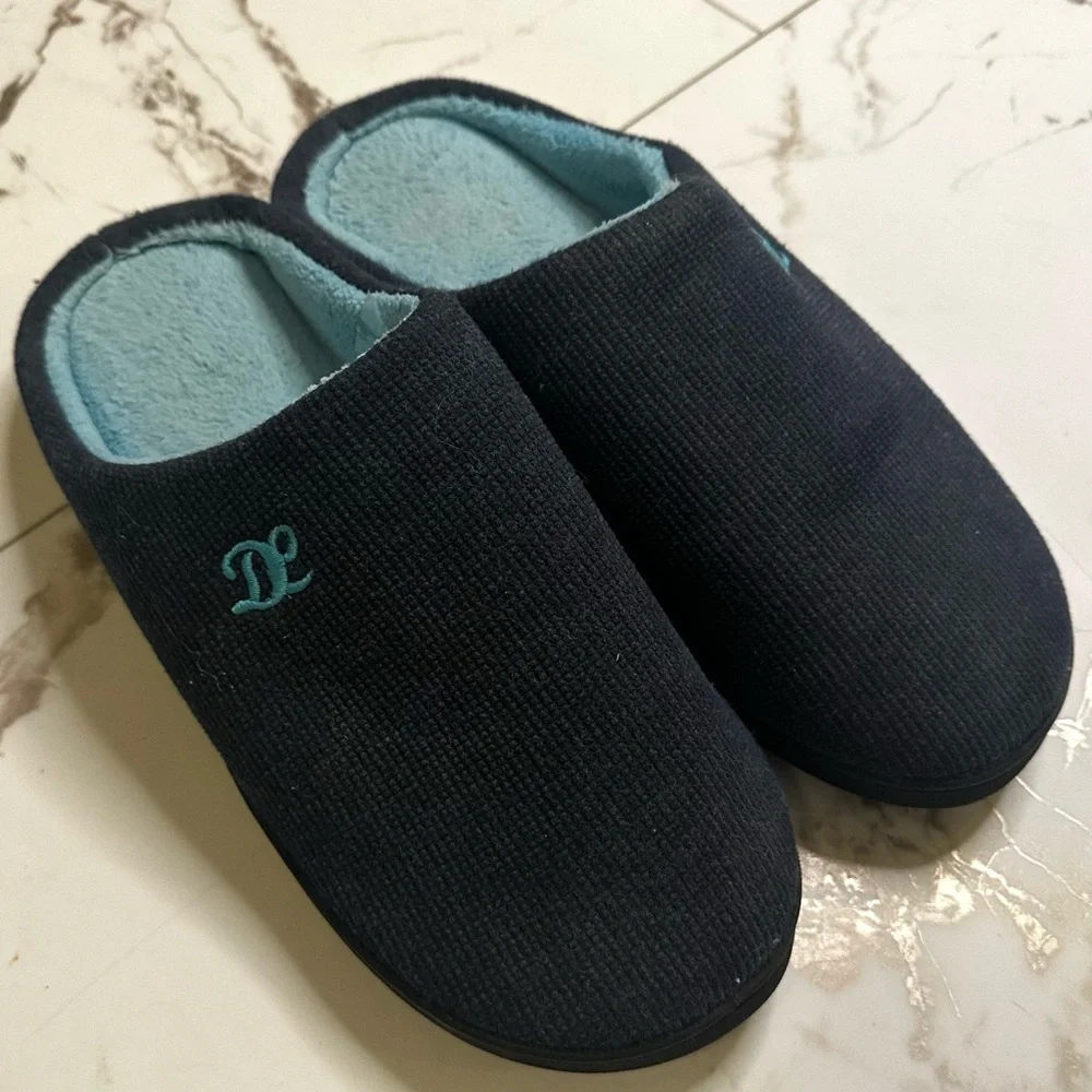DL Mens Memory Foam Slippers Comfortable House Slippers For Men